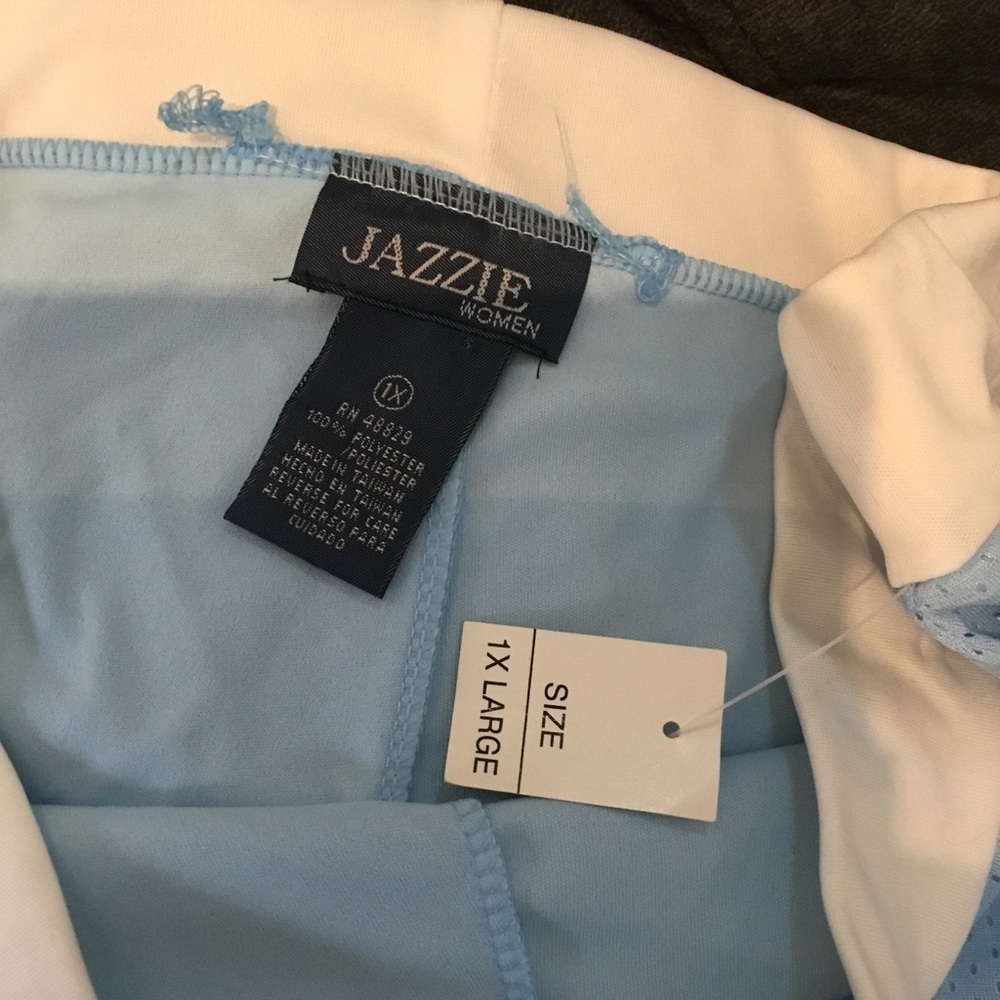 JAZZIE Woman 1X powder blue skort NWT - Picture 2 of 15